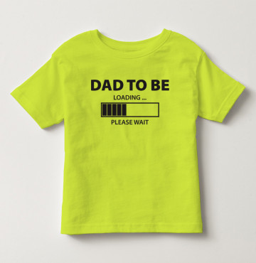 Bỏ sỉ áo thun trẻ em tay ngắn in chữ Dad To Be (vàng chanh)