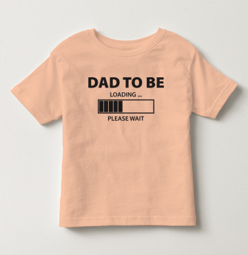 Bán sỉ áo thun trẻ em tay ngắn in chữ Dad To Be (hồng cam)