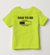 bỏ sỉ áo thun trẻ em tay ngắn in chữ Dad To Be (vàng)
