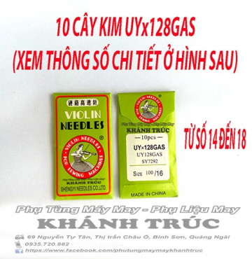10 cây Kim UYx128GAS TRUNG QUỐC máy may công nghiệp