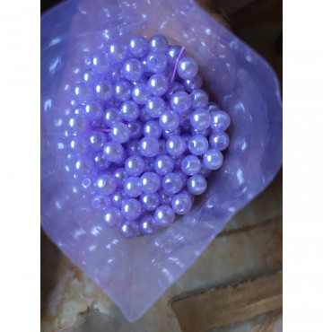 100g hạt nhựa giả ngọc (hạt cườm) loại có lỗ dùng để sâu chuổi- 5li