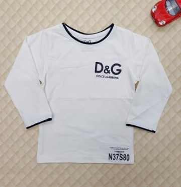 Bỏ sỉ áo dài tay bé gái in hình D&G (1-6T)