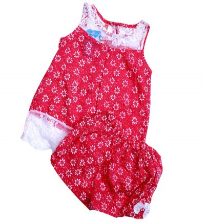 Bán buôn bộ boil Kata hoa ren bé gái (1-5T)