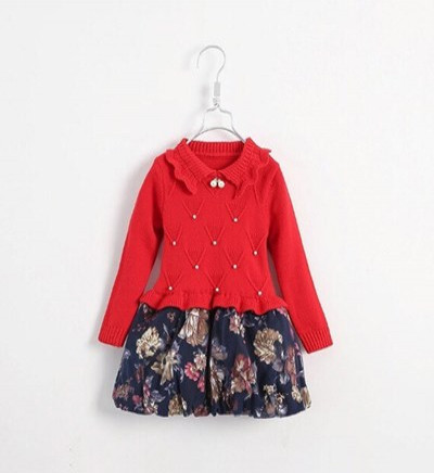 Bán sỉ váy len chân ren SN10452-6 (2-6T)