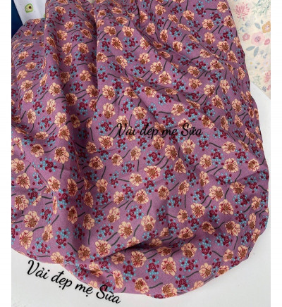Thanh lý vải đũi boi siêu nhẹ siêu mát tông vintage