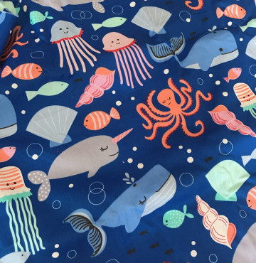 Thanh lý Vải thô mặt lụa động vật biển