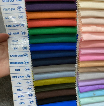 Thanh lý Bảng màu 3 Vải lót silk thun khổ 1m6: giá 1 mét