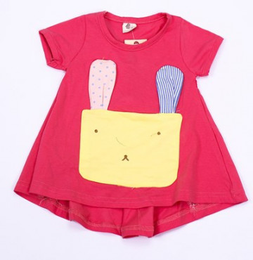 Bỏ buôn áo váy tai thỏ YQ2606 dành cho bé từ 2-5 tuổi