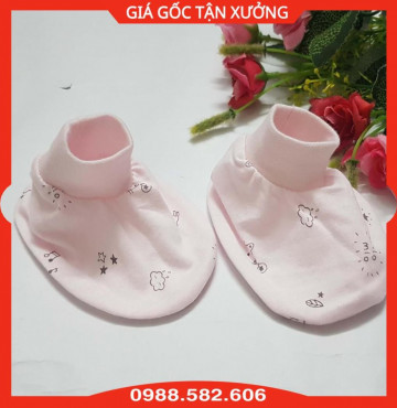 Combo 2 Đôi Bao Tay (2 đôi/túi) + 2 Đôi Bao Chân Miomio Cotton - Mio Việt Nam