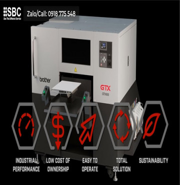 Giới thiệu máy in áo thun Brother GTX600 hiệu suất cao, chi phí thấp